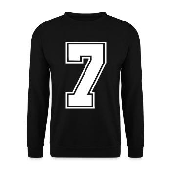 7 - Unisex Sweatshirt - black - Front - Alina (178cm) & Michal (187cm)