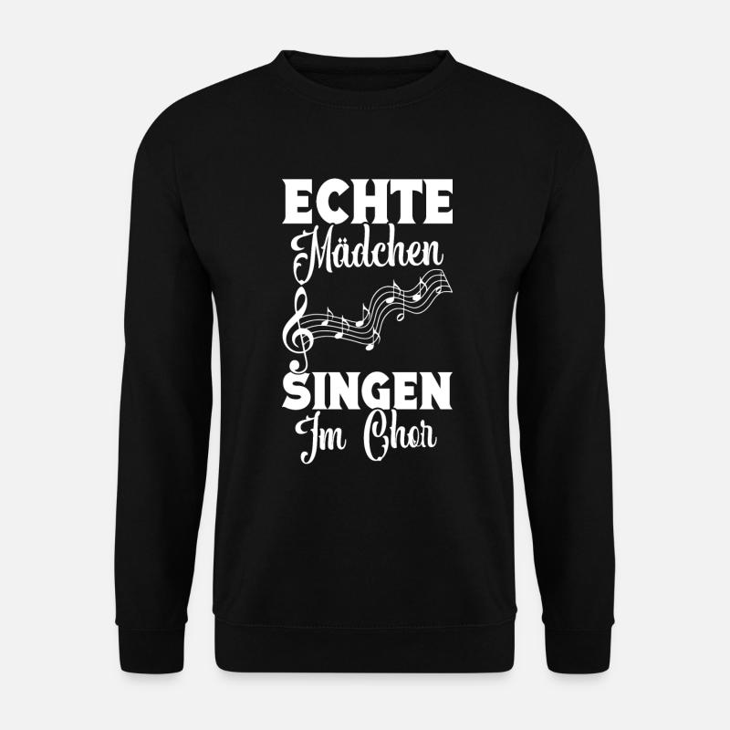 Chorsänger Bass Singen Dirigent Musiker Chorleiter - Unisex Pullover - Schwarz