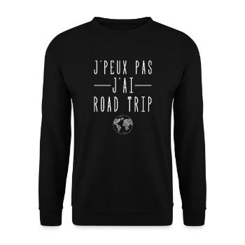 J'peux Pas J'ai Road Trip - Sweat-shirt Unisexe - noir - Devant - Alina (178cm) & Michal (187cm)