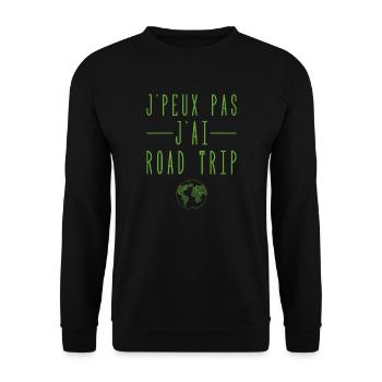 J'peux Pas J'ai Road Trip - Sweat-shirt Unisexe - noir - Devant - Alina (178cm) & Michal (187cm)