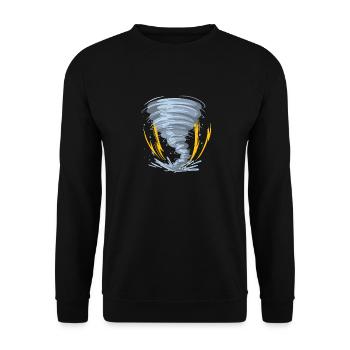 Cyclone Catastrophe naturelle Tornado Ouragan - Sweat-shirt Unisexe - noir - Devant - Alina (178cm) & Michal (187cm)