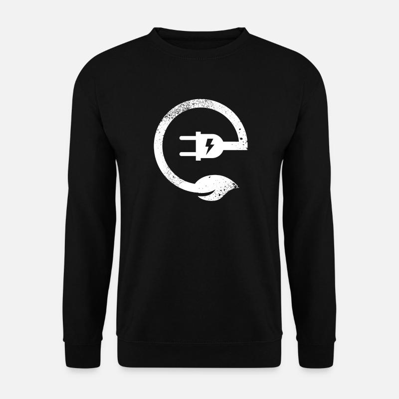 Electric Powered E-Bike - Unisex Sweatshirt - black