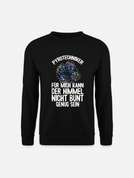 Pyrotechniker Himmel Bunt Böller Pyrotechnik - Unisex Pullover - Schwarz
