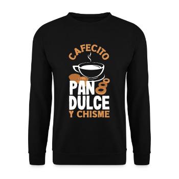 Latina Design for a proud Hispanic - Unisex Pullover - Schwarz - Vorne - Alina (178cm) & Michal (187cm)