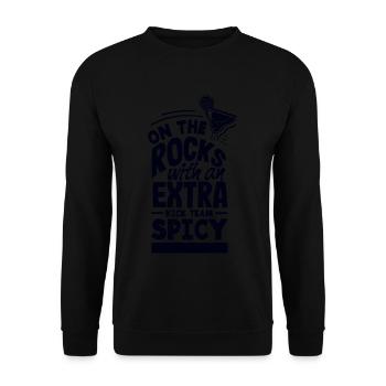 Attenzione Spicy Margarita Cocktail Lover's - Unisex Pullover - Schwarz - Vorne - Alina (178cm) & Michal (187cm)
