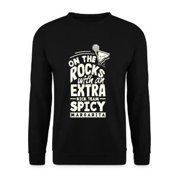 Attenzione Spicy Margarita Cocktail Lover's - Unisex Pullover - Schwarz - Vorne - Alina (178cm) & Michal (187cm)