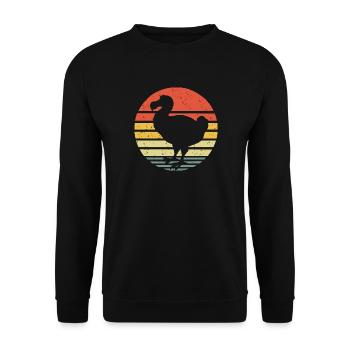 Dodo vintage - Sweat-shirt Unisexe - noir - Devant - Alina (178cm) & Michal (187cm)