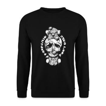 Pandemic skater - Unisex Sweatshirt - black - Front - Alina (178cm) & Michal (187cm)