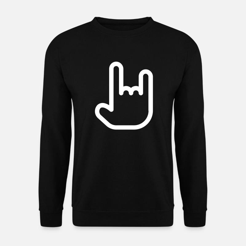 Hand - Unisex Pullover - Schwarz