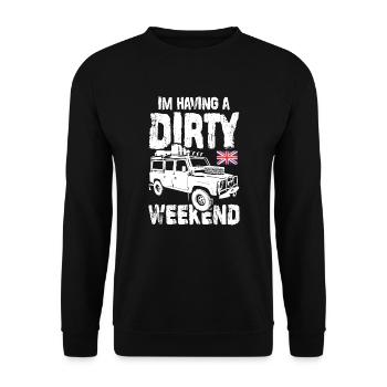 Au Having A Dirty Weekend - Sweat-shirt Unisexe - noir - Devant - Alina (178cm) & Michal (187cm)