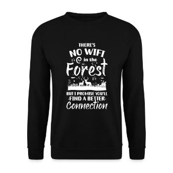 Nature Recreation - Unisex Sweatshirt - black - Front - Alina (178cm) & Michal (187cm)