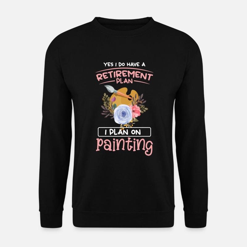 Paints Brush Painter Paint Roller - Unisex Sweatshirt - black