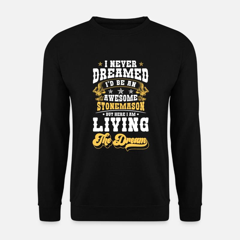 Steinmetz Beruf Steinbildhauer - Unisex Pullover - Schwarz