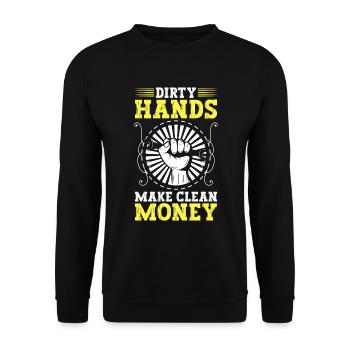 Tool Job Carpenter Humor - Unisex Sweatshirt - black - Front - Alina (178cm) & Michal (187cm)