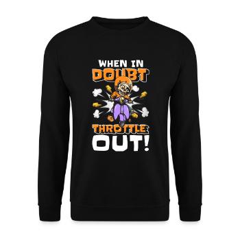 Retro Cartoon Character Cartoon Illustration - Unisex Sweatshirt - black - Front - Alina (178cm) & Michal (187cm)