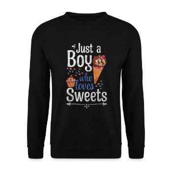 Chocolat Délicieux plaisir de collation - Sweat-shirt Unisexe - noir - Devant - Alina (178cm) & Michal (187cm)
