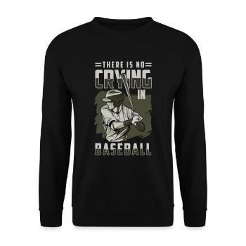 Baseball bat America Baseballer - Unisex Sweatshirt - black - Front - Alina (178cm) & Michal (187cm)