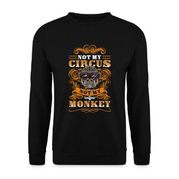 Cirque Vintage Tamer Show - Sweat-shirt Unisexe - noir - Devant - Alina (178cm) & Michal (187cm)