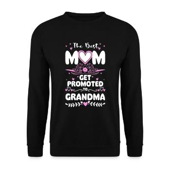 Grandma Grandchild Family Love - Unisex Sweatshirt - black - Front - Alina (178cm) & Michal (187cm)