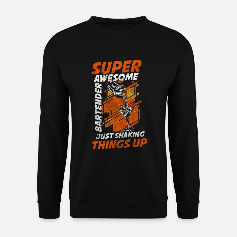 Barkeeper Cocktails Barmann - Unisex Pullover - Schwarz