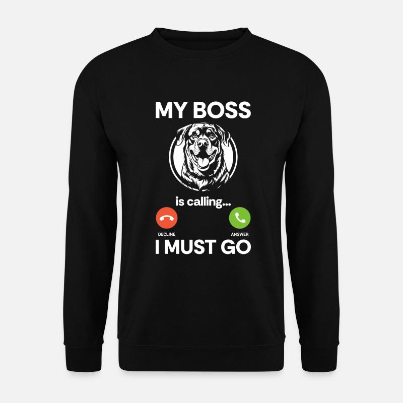 Fighting Dog Lover Rottie - Unisex Sweatshirt - black
