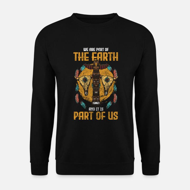 Totem Traumfänger Nachteule Azteke - Unisex Pullover - Schwarz