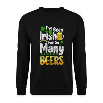 Pub Drinking Excursion Alcohol - Unisex Sweatshirt - black - Front - Alina (178cm) & Michal (187cm)