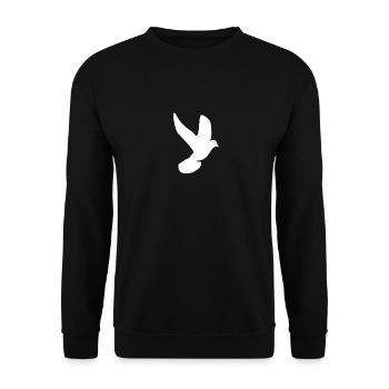 dove - Unisex Sweatshirt - black - Front - Alina (178cm) & Michal (187cm)
