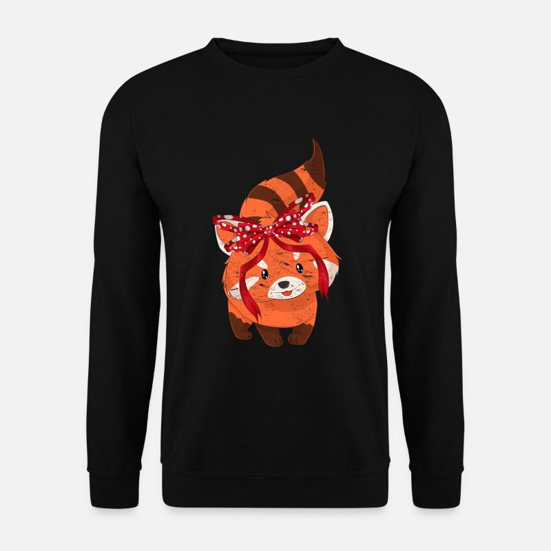 Red panda - Unisex Sweatshirt - black