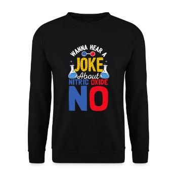 Vous voulez entendre une blague NON Scientifique drôle Science - Sweat-shirt Unisexe - noir - Devant - Alina (178cm) & Michal (187cm)