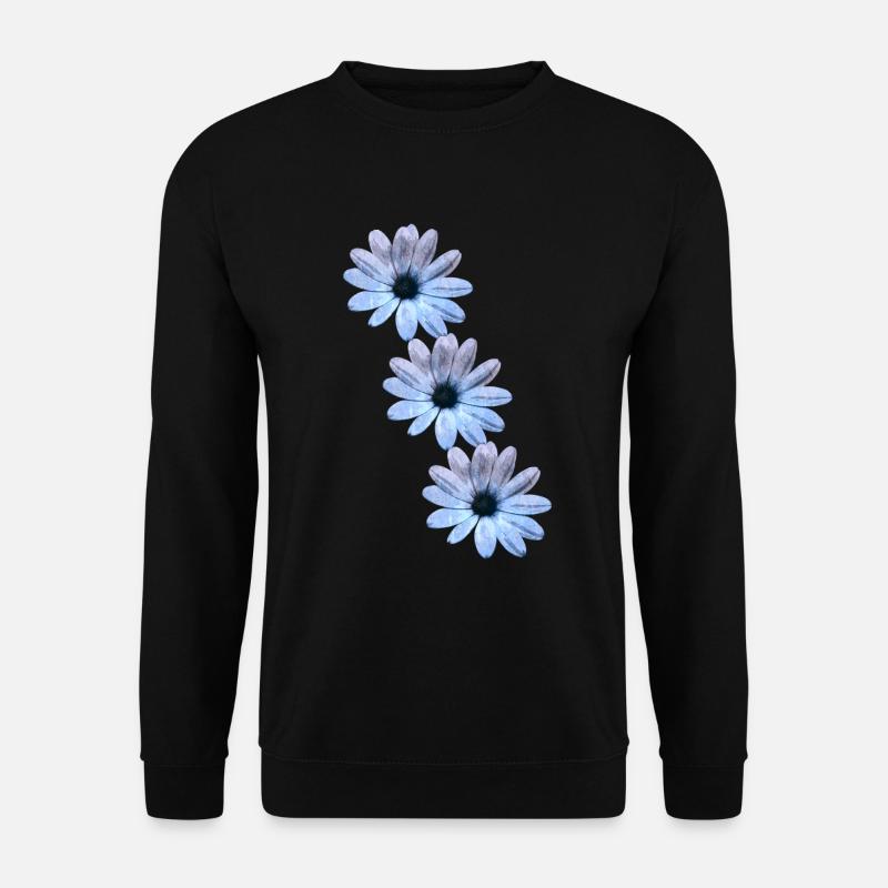 Daisies 3-fold - Unisex Sweatshirt - black