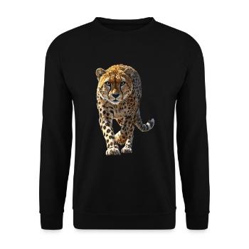 Gepard - Unisex Pullover - Schwarz - Vorne - Alina (178cm) & Michal (187cm)