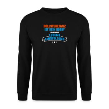 Rollstuhltanz Sportart - Unisex Pullover - Schwarz - Vorne - Alina (178cm) & Michal (187cm)