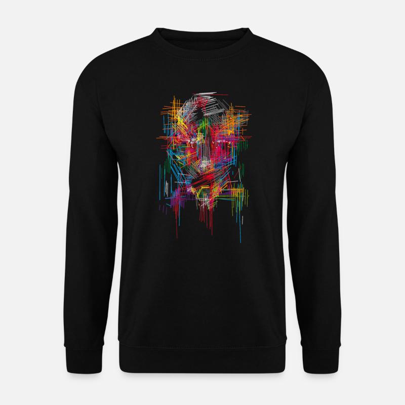 Abstract - Unisex Sweatshirt - black