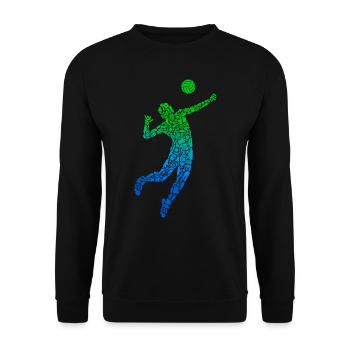 Joueurs de beach-volley Joueurs de volley-ball masculins - Sweat-shirt Unisexe - noir - Devant - Alina (178cm) & Michal (187cm)