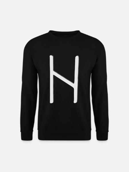 Futhark Runic Alphabet Hagalaz - Unisex Sweatshirt - black