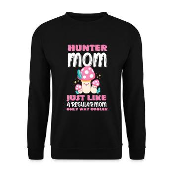 Mushroom pickers and mushroom friends - Unisex Sweatshirt - black - Front - Alina (178cm) & Michal (187cm)