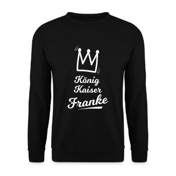 Kaiserreich Franken - Unisex Pullover - Schwarz - Vorne - Alina (178cm) & Michal (187cm)