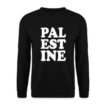 Palestine - Sweat-shirt Unisexe - noir - Devant - Alina (178cm) & Michal (187cm)