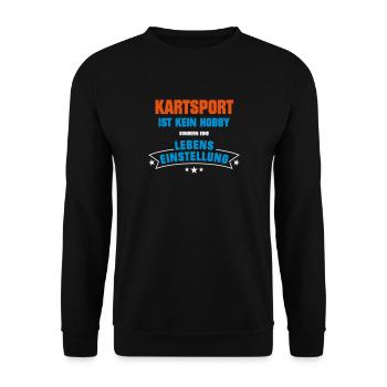 Kartsport Sportart - Unisex Pullover - Schwarz - Vorne - Alina (178cm) & Michal (187cm)