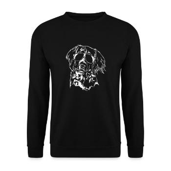Lunettes pour chiens de chasse KLEINER MÜNSTERLAENDER Wilsign - Sweat-shirt Unisexe - noir - Devant - Alina (178cm) & Michal (187cm)