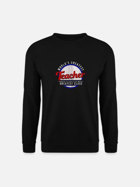 Weltbester Lehrer Geschenkidee - Unisex Pullover - Schwarz