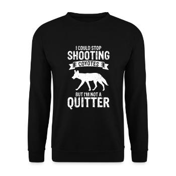 Conception de coyote pour les réacteurs de coyote - Sweat-shirt Unisexe - noir - Devant - Alina (178cm) & Michal (187cm)