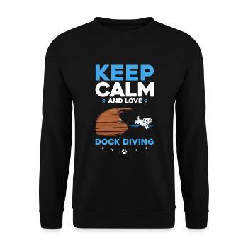 Sports nautiques pour chiens et sports nautiques pour chiens - Sweat-shirt Unisexe - noir - Devant - Alina (178cm) & Michal (187cm)