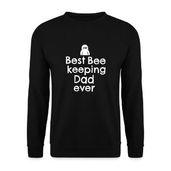 best bee keeping dad ever - Unisex Sweatshirt - black - Front - Alina (178cm) & Michal (187cm)