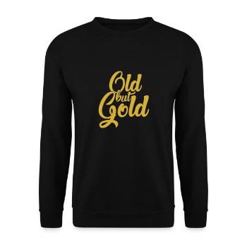 Old but Gold - Unisex Sweatshirt - black - Front - Alina (178cm) & Michal (187cm)