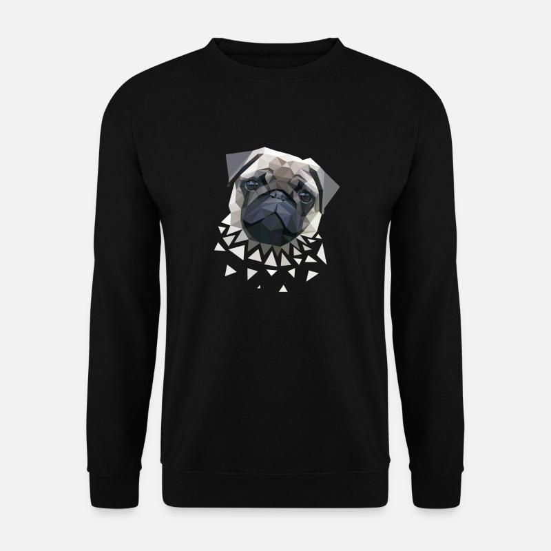 Mops - Unisex Pullover - Schwarz