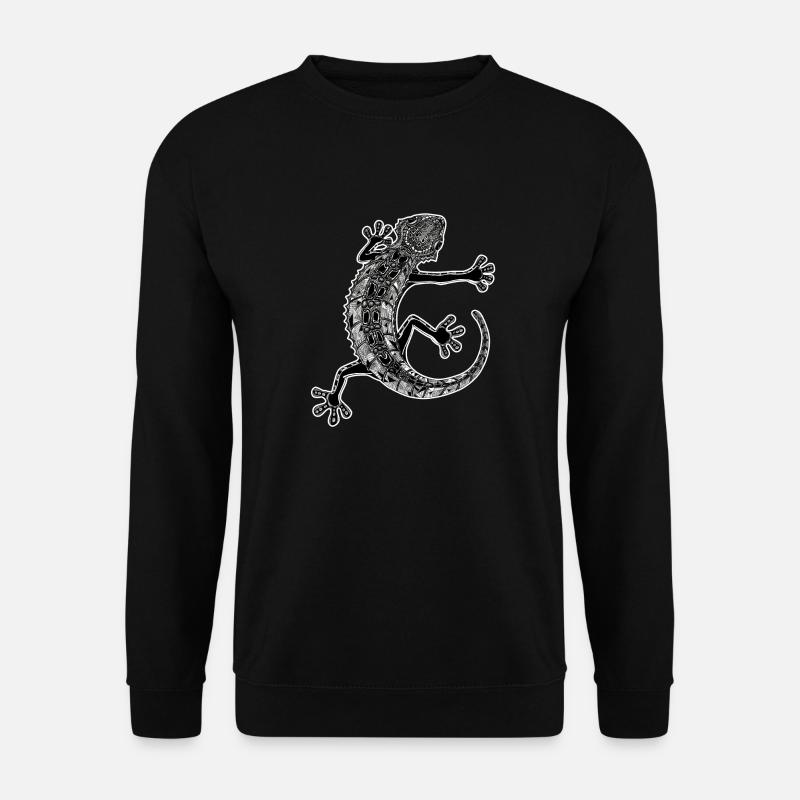 Gecko - Unisex Pullover - Schwarz