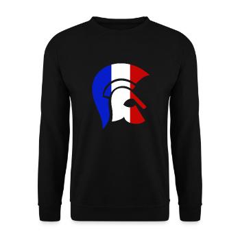 Guerrier Français - Sweat-shirt Unisexe - noir - Devant - Alina (178cm) & Michal (187cm)