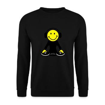 DJ - Unisex Sweatshirt - black - Front - Alina (178cm) & Michal (187cm)